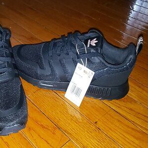 Adidas Black and Pink tennis shoes